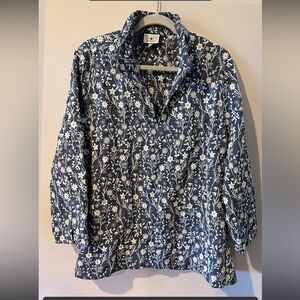 Tuckernuck Blue and White Floral Blouse